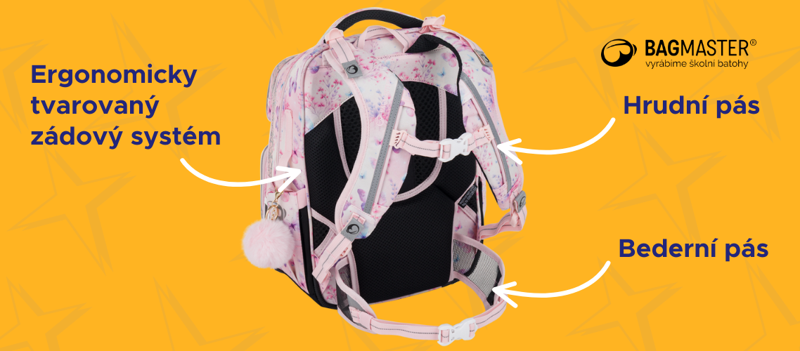zádový systém, školní batoh, Bagmaster, ergonomie