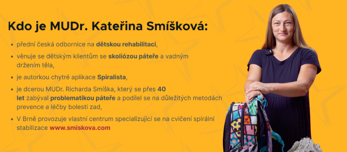 skolióza, smíšková, fyzioterapuetka, zdravý školní batoh