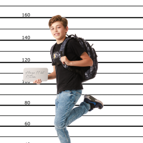 Bagmaster LINCOLN 26 A studentský batoh – černo-bílý