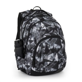 Bagmaster LINCOLN 26 A studentský batoh – černo-bílý