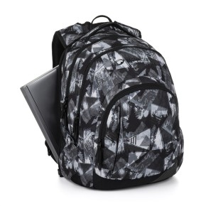 Bagmaster LINCOLN 26 A studentský batoh – černo-bílý