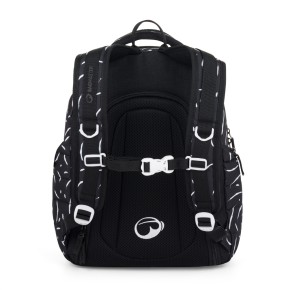 Bagmaster NOMAD 25 A studentský batoh – černo-bílý