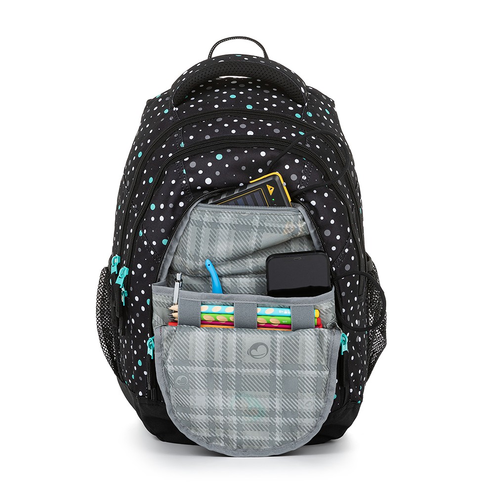 Bagmaster SUPERNOVA 23 A studentský batoh - černo tyrkysový