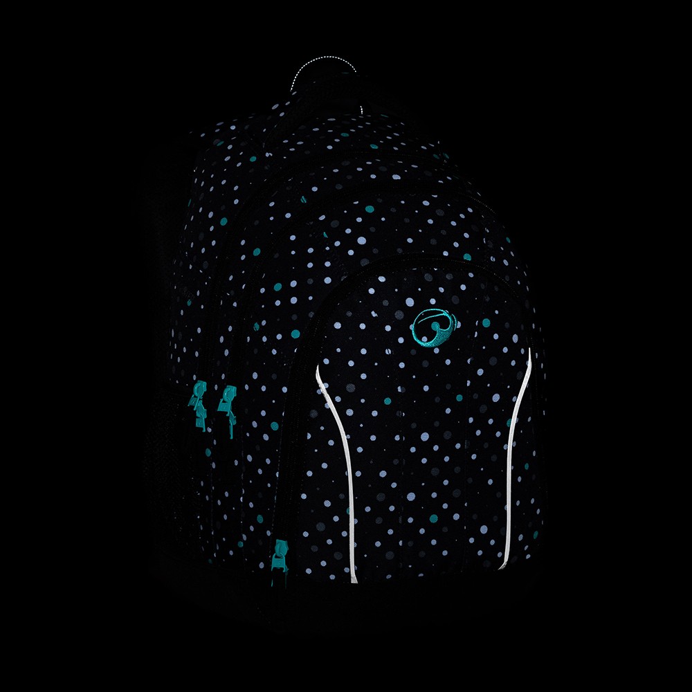 Bagmaster SUPERNOVA 23 A studentský batoh - černo tyrkysový