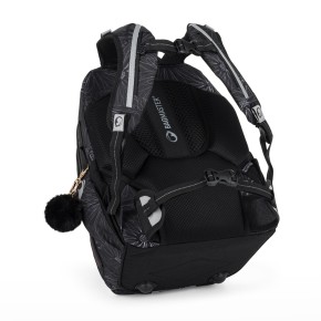 Bagmaster ZIPSTER 25 A studentský set – černý s bílými květy