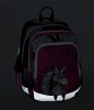 Dívčí školní batoh pro prvňáčky, jednorožec - Bagmaster ALFA_8B_PINK_BLACK_WHITE_1