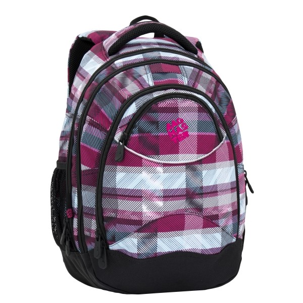 Studentský batoh ENERGY 18 A - růžovo bílý