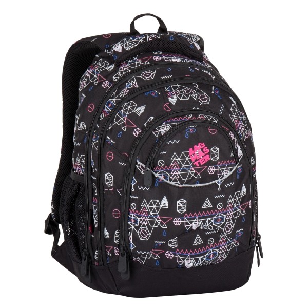 Studentský batoh ENERGY 7 E - černo růžový
