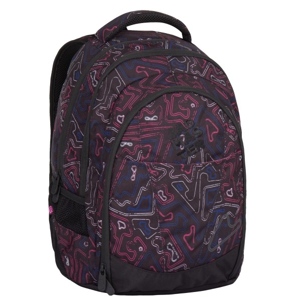 Studentský batoh DIGITAL 7 A - růžovo modrý