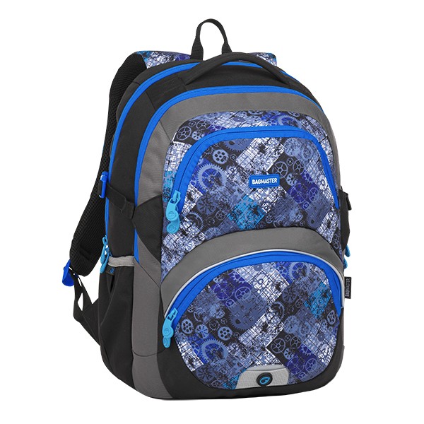 Školní dvoukomorový batoh THEORY 8 D - modrý