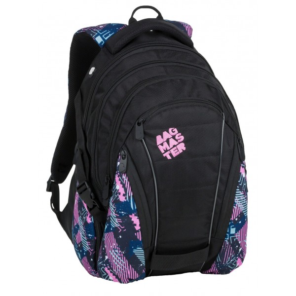 Studentský batoh BAGMASTER BAG 9 A PINK/PETROL/BLACK