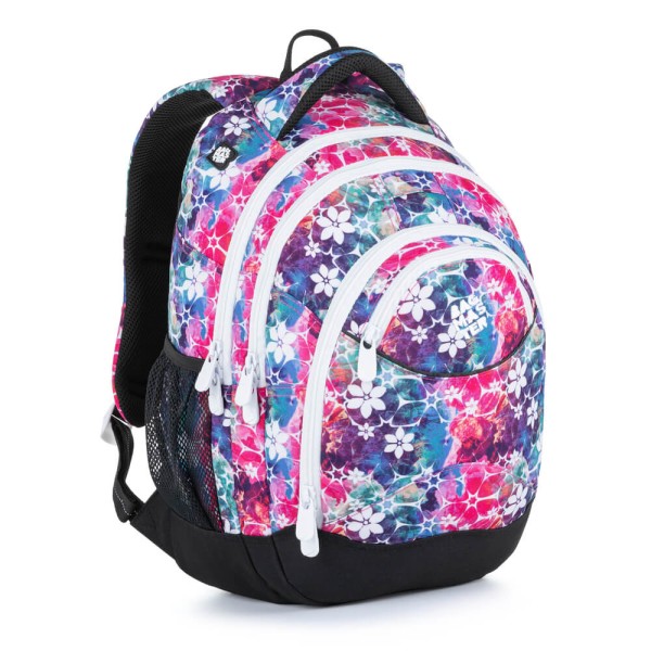 Studentský batoh ENERGY 21 - barevné květiny A