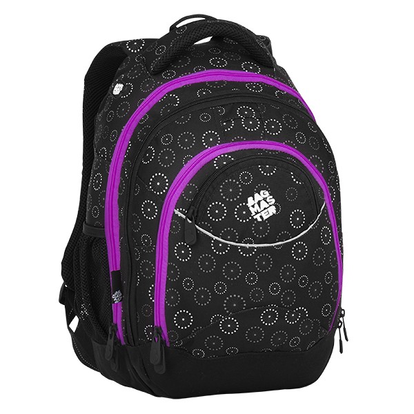 Studentský batoh ENERGY 8 C - černo fialový
