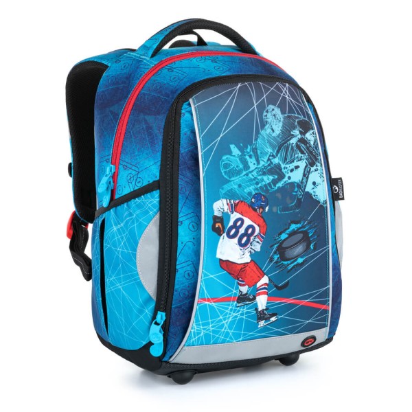 Školní dvoukomorový batoh - hokej