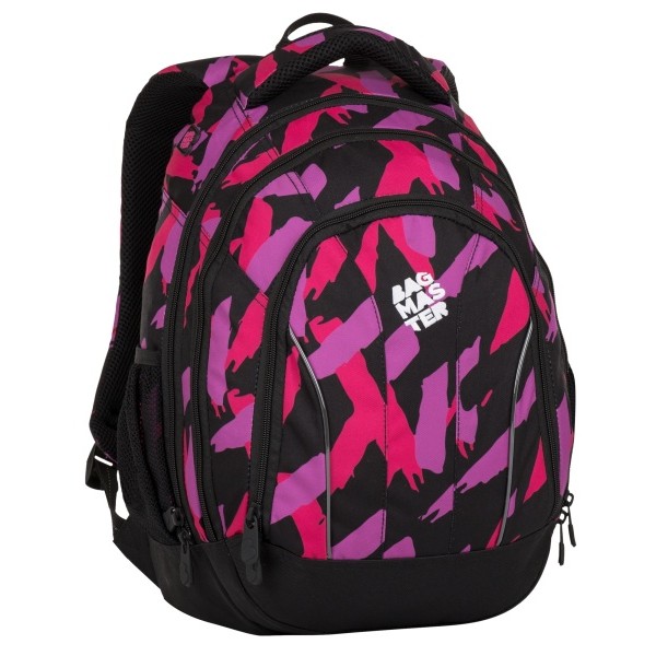 Studentský batoh SUPERNOVA 8 B - růžovo černý