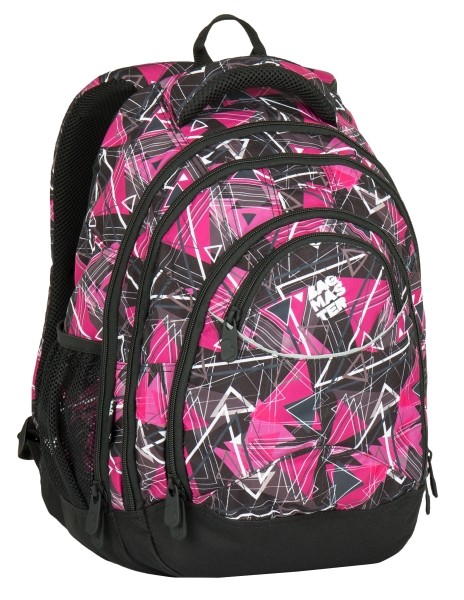Studentský batoh ENERGY 7 F - růžový trojúhelníčky