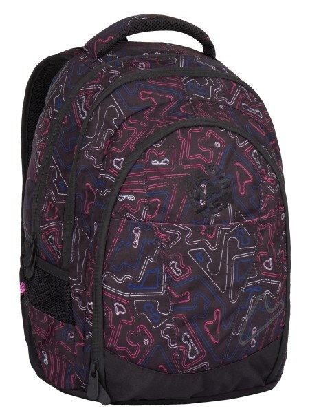 Studentský batoh DIGITAL 7 A - růžovo modrý