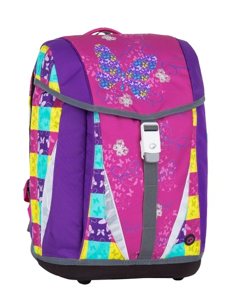 Školní batoh / aktovka - barevný motýl
