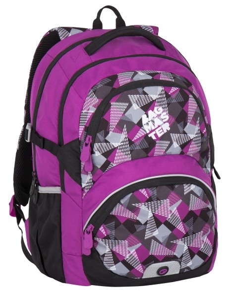 Školní dvoukomorový batoh THEORY 7 A - růžový