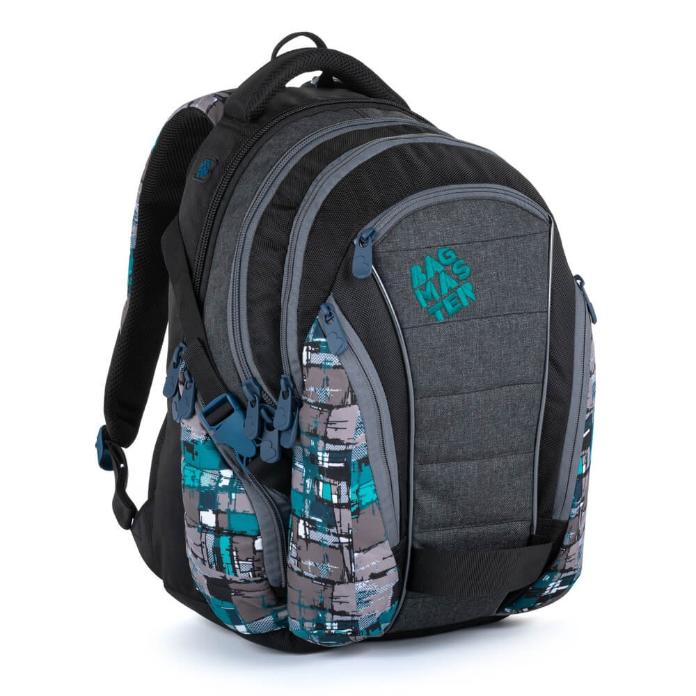 Studentský batoh BAG 21 B - zeleně modrý
