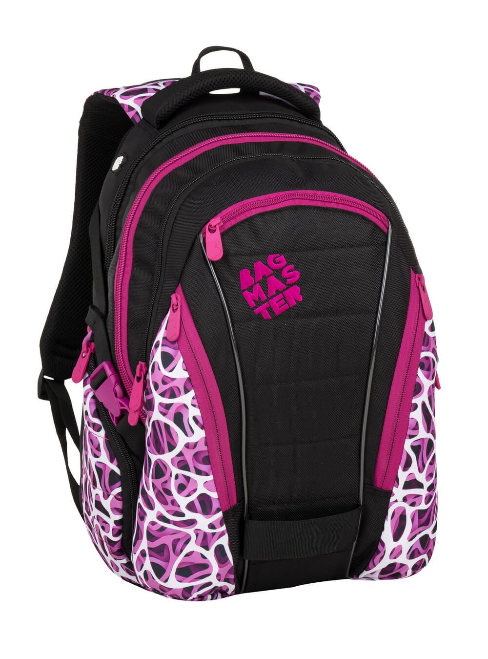 Studentský batoh BAG 9 C - růžovo bílý