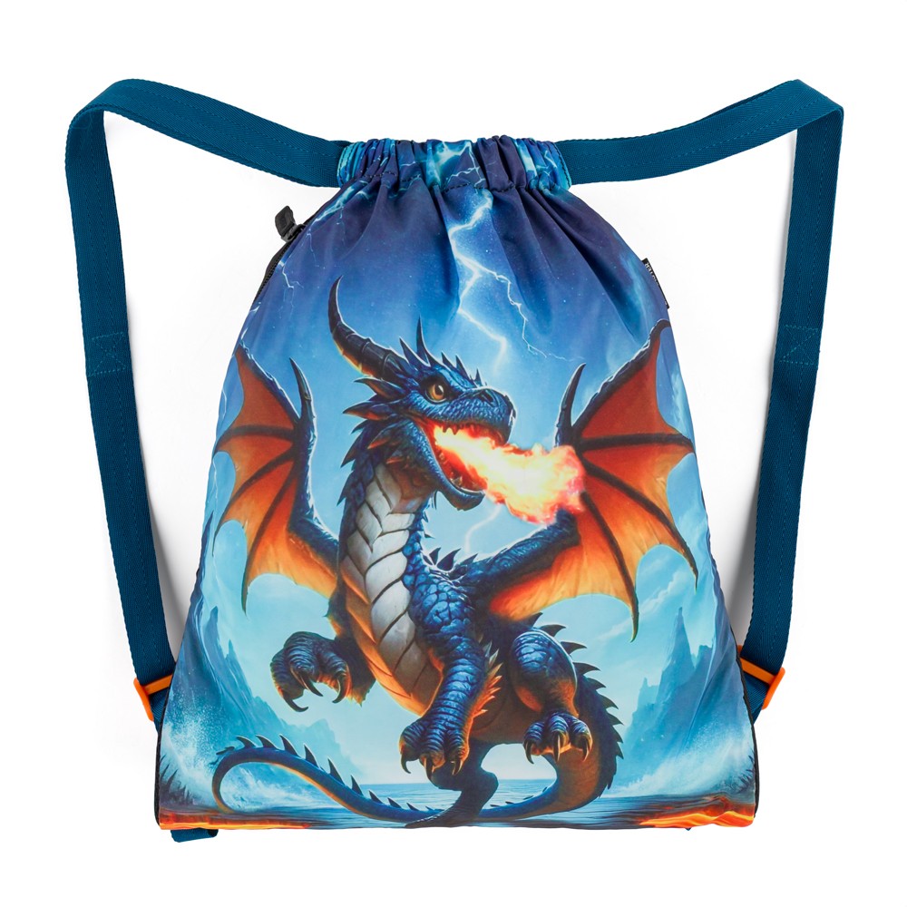 Bagmaster SÁČEK LUMI 26 D školní na přezůvky / tělocvik – drak