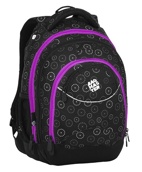 Studentský batoh ENERGY 8 C - černo fialový