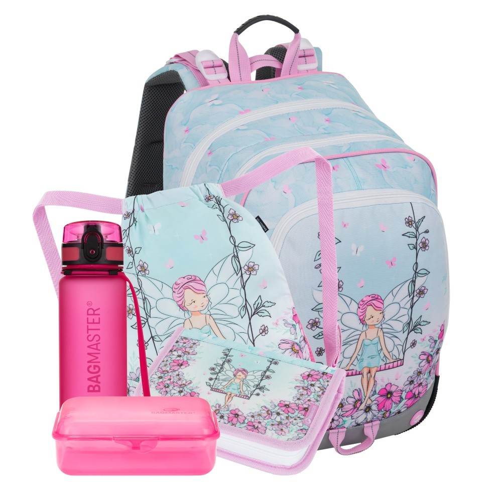 Bagmaster ALFA 25 A velký školní set pro prvňáčky – víla BagMaster