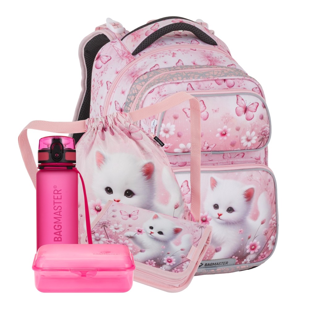 Bagmaster DOPI 26 A velký školní set pro prvňáčky – kočička