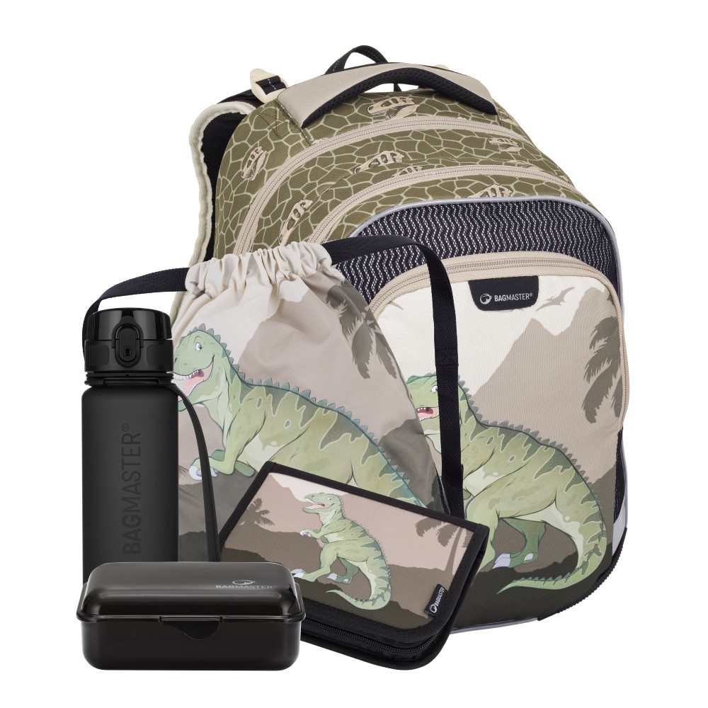 Bagmaster LUMI 24 C velký školní set pro prvňáčky – dinosaurus BagMaster