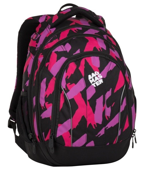 Bagmaster SUPERNOVA 8 B studentský batoh - růžovo černý